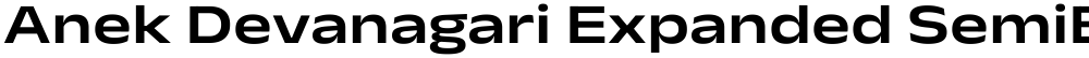 Anek Devanagari Expanded SemiBold