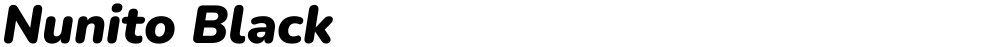 Nunito Black