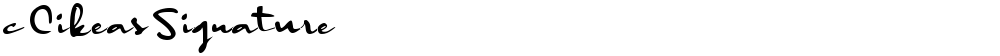 c Cikeas Signature