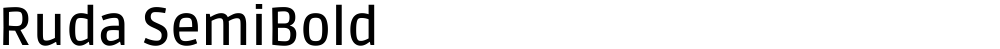 Ruda SemiBold