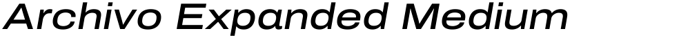 Archivo Expanded Medium