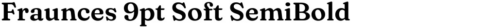 Fraunces 9pt Soft SemiBold