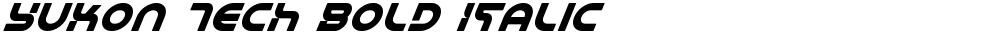 Yukon Tech Bold Italic
