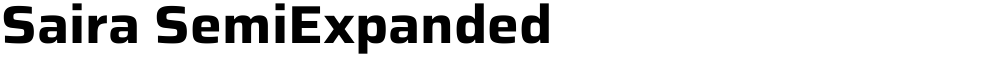 Saira SemiExpanded