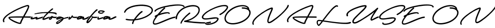 Autografia PERSONAL USE ONLY Medium