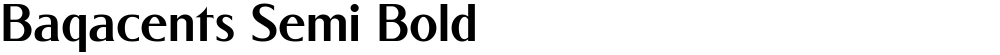 Baqacents Semi Bold