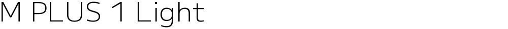 M PLUS 1 Light