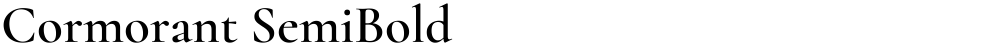 Cormorant SemiBold