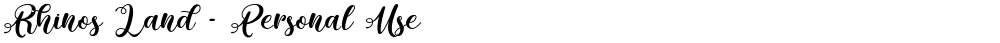 Rhinos Land - Personal Use