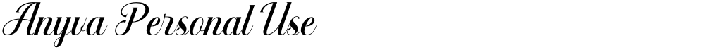 Anyva Personal Use