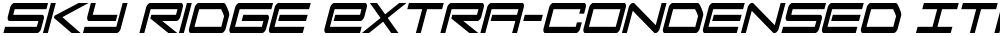 Sky Ridge Extra-Condensed Ital