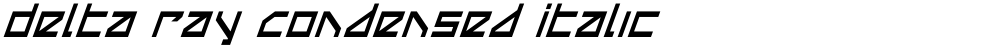 Delta Ray Condensed Italic