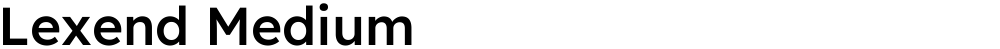 Lexend Medium