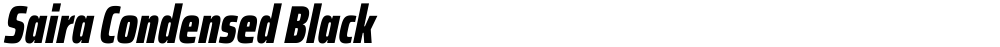 Saira Condensed Black