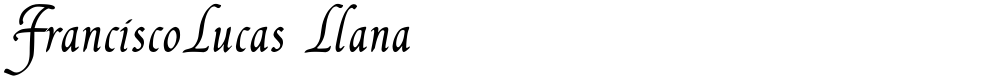 FranciscoLucas Llana