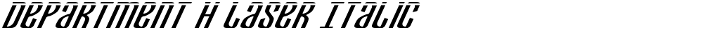 Department H Laser Italic