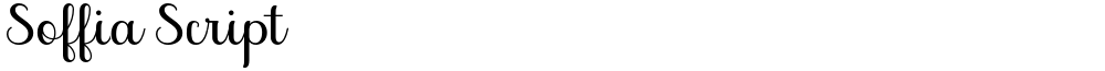 Soffia Script