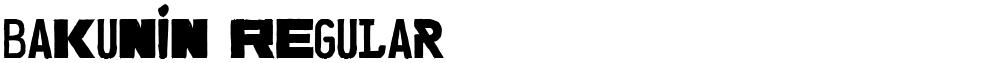 Bakunin Regular