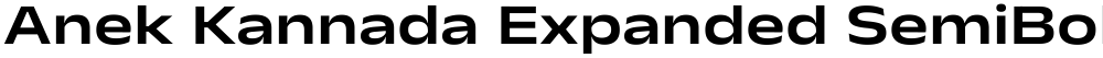 Anek Kannada Expanded SemiBold