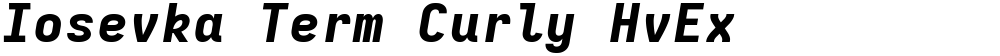 Iosevka Term Curly HvEx