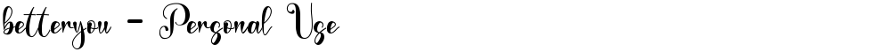 betteryou - Personal Use