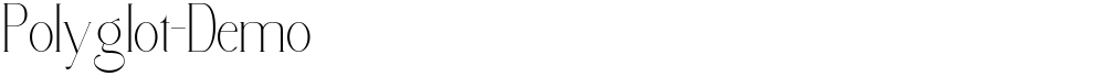 Polyglot-Demo