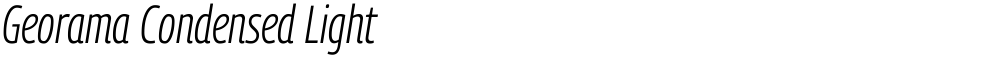 Georama Condensed Light