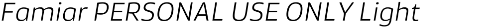 Famiar PERSONAL USE ONLY Light