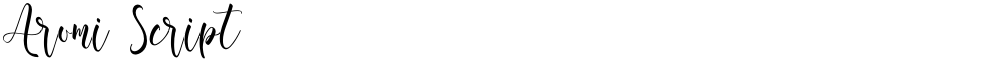 Aromi Script