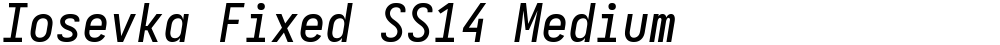 Iosevka Fixed SS14 Medium