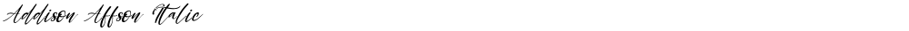 Addison Affson Italic