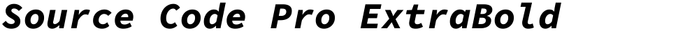 Source Code Pro ExtraBold