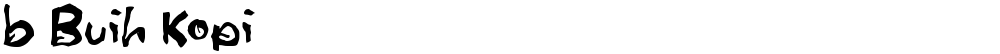 b Buih Kopi