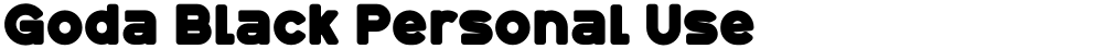 Goda Black Personal Use