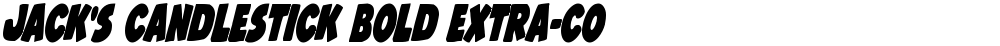 Jack's Candlestick Bold Extra-condensed