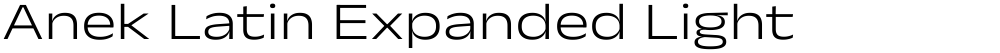 Anek Latin Expanded Light