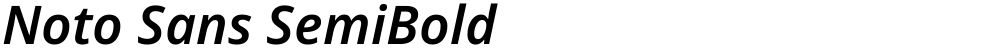 Noto Sans SemiBold