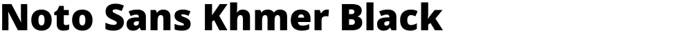 Noto Sans Khmer Black