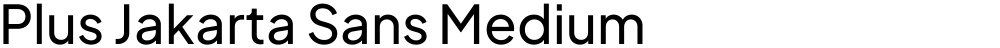 Plus Jakarta Sans Medium