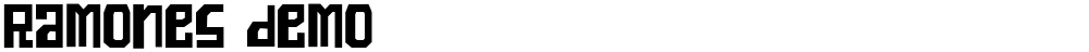 Ramones demo