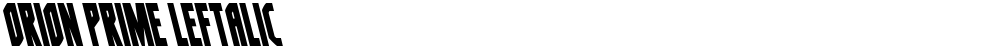 Orion Prime Leftalic