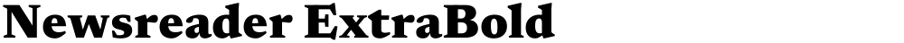 Newsreader ExtraBold