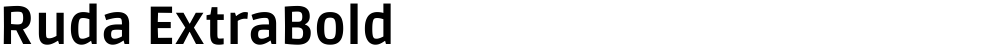 Ruda ExtraBold