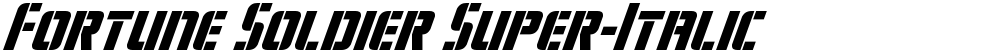 Fortune Soldier Super-Italic