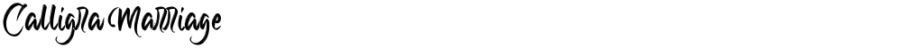 Calligra Marriage 