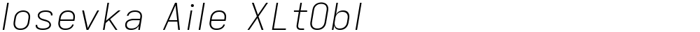 Iosevka Aile XLtObl
