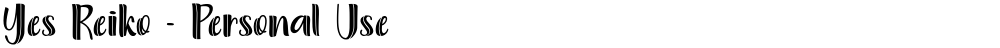 Yes Reiko - Personal Use