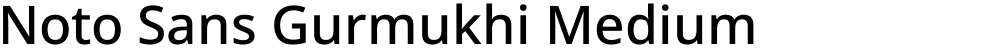 Noto Sans Gurmukhi Medium