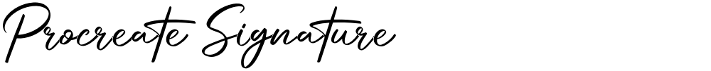 Procreate Signature