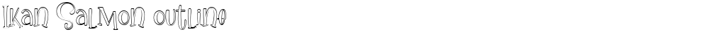 Ikan Salmon outline